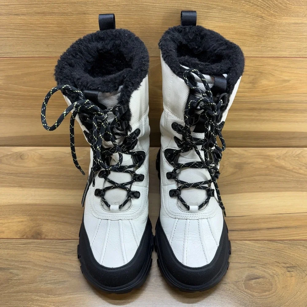 UGG Adirondack Meridian Gore Tex Snow Boots Womens 8 White Black Vibram Extreme